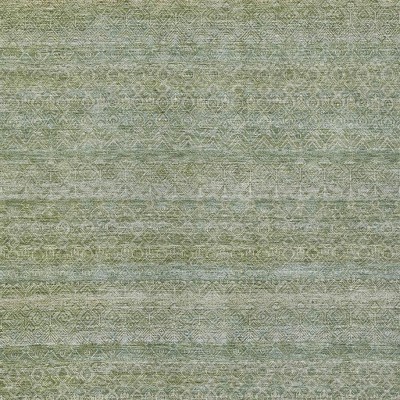 HomeRoots 9' X 12' Sage And Ivory Striped Washable Indoor Outdoor Area Rug