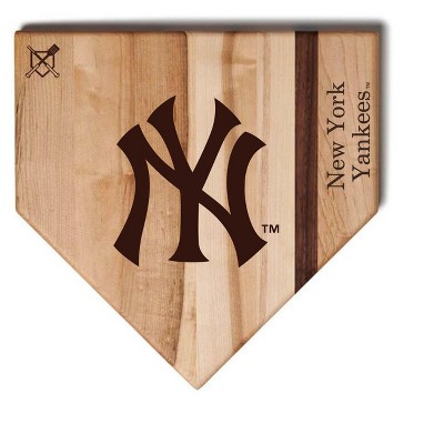 MLB 12-Inch Wooden Home Plate Cutting Board, New York Yankees