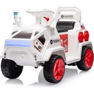 Ride On Car, Electric Car for Kids, LED Flash Lights, Radar Rocket Sound & Music Player with USB Port, for Boys and Girls - 1 of 4