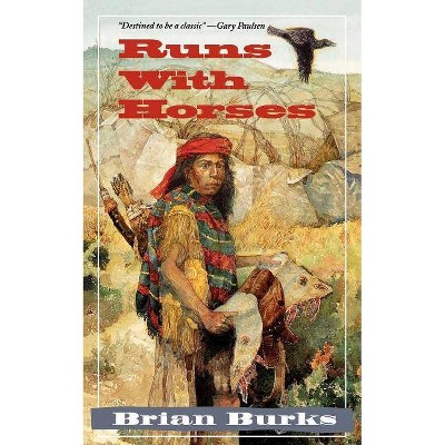 Runs with Horses - Large Print by  Brian Burks (Paperback)