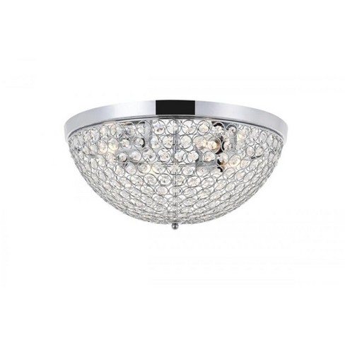 Elegant Lighting Taye 4 light Chrome Flush Mount - image 1 of 4