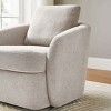 VANOMi 28.7" Modern Swivel Barrel Accent Chair with Removable Back Cushion - 2 of 4