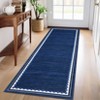 Machine Washable Area Rug for Living Room Bedroom, Modern Bordered Home Decor Carpet for Dining Room Office - 4 of 4