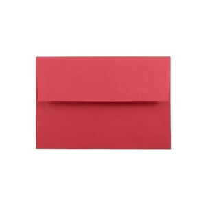 JAM Paper A8 Colored Invitation Envelopes 5.5 x 8.125 Red Recycled 25/Pack (27799) - 1 of 2