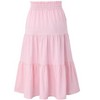Maxi Skorts Skirt for Girls Button Front Ruffle High Waisted Long Skirts with Belt and Pocket 3-12 Years - 3 of 4