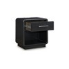 Signature Design by Ashley Rowanbeck Nightstand with LED Nightlight, Black - 2 of 4