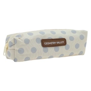 Unique Bargains Pencil Case Large Capacity Dots Design for Office Organizer - 1 of 4