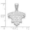 Black Bow Jewelry 10k White Gold New Orleans Privateers NCAA Medium Pendant - 2 of 3