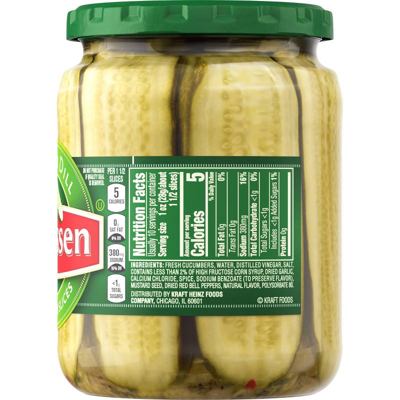 Claussen Dill Sandwich Pickle Slices - 20 fl oz, 3 of 12