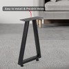 2PCS 22" Metal Table Legs DIY Industrial Furniture Dining Leg 1000 Lbs Capacity - 3 of 4
