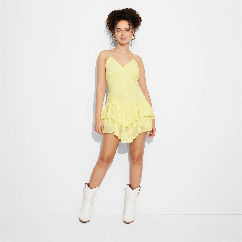 Women's Triangle Cup Tiered Mini Skater Dress - Wild Fable™, 3 of 12