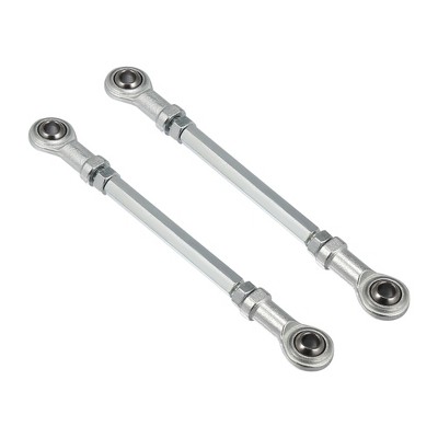 Unique Bargains M8 Steering Suspension Tie Rod for 49cc Electric ATV Go Kart 2Pcs Silver Tone