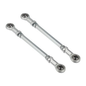 Unique Bargains M8 Steering Suspension Tie Rod for 49cc Electric ATV Go Kart 2Pcs Silver Tone - 1 of 4