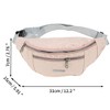 Unique Bargains Bamboo Leaves Pattern Fanny Pack 1 Pc - 3 of 4