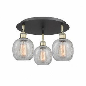 Belfast - 3 Light Flush Mount In Industrial Style-9.5 Inches Tall and 17.75 Inches Wide - 1 of 1