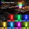 Itopfox Table Lamp with 3 CCT & RGB Color Changing, Stepless Dimmable Bedside Light for Reading, Ambience Nightstand Lamp for Home Decor Party - 3 of 4
