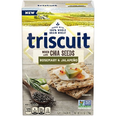 Photo 1 of [6 Pack] Triscuit Rosemary and Jalapeno Grain Crackers - 8oz