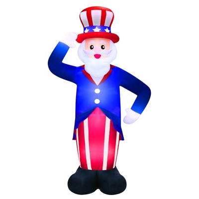 Occasions AIRFLOWZ INFLATABLE UNCLE SAM  20FT, Tall, Blue