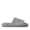 Dearfoams Womens Demi Rib Knit Fuzzy Slide House Slipper - 3 of 4