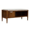 Ink+Ivy Arcadia Storage Bench: Mid-Century Modern, Removable Polyester Cushion, Wood Frame, Entryway Seating - 3 of 4