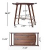 VYNXARIA BAR CART, Trolley Cart on Wheels with Storage for Living Room, Laundry,Garage,Bathroom - 4 of 4