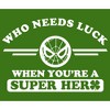Men's Marvel Spider-Man St. Patrick's Day Who Needs Luck When Your a Superhero T-Shirt - 2 of 4