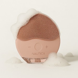 Nautica Skin Care Sonic Facial Cleansing Brush – Waterproof, Silicone, Rechargeable Vibrating Face Scrubber for Men & Women – PC110 - 1 of 4