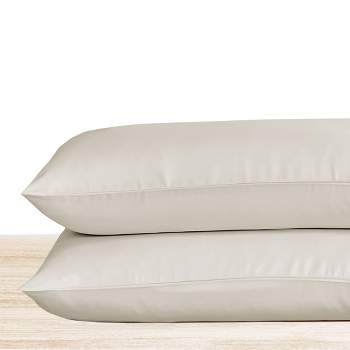 Luxury 600 Thread Count Pillowcases - 100% Cotton Sateen, Soft, Cool & Breathable by California Design Den