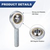 Unique Bargains Self-Lubricating Thread Steel Joint Jam Nut Rod End Bearing 2 Pcs - 2 of 4
