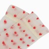 Anna-Kaci Women's Sheer Crew Socks with Flocked Heart Pattern and Reinforced Toe and Heel 2-Pack - 3 of 4