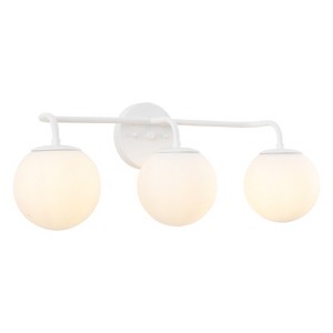 JONATHAN Y Louis Parisian Globe Metal/Frosted Glass Modern Contemporary LED Vanity Light - 1 of 4