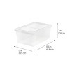 5 Qt Plastic Storage Bins with Lids, Stackable Totes, Containers, Clear, 20Pk - 3 of 4