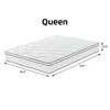 Wooakway Queen Size 79.9" L 59.8" W 10" H Hybrid Mattress in a Box with Gel Memory Foam Individually Wrapped Pocket Coils Innerspring - 4 of 4