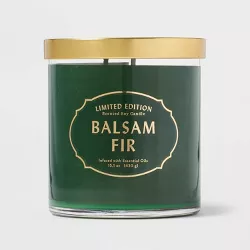 15.1oz Limited Edition Lidded Glass Jar 2-Wick Holiday Balsam Fir Candle - Opalhouse™