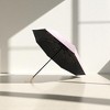 Unique Bargains Umbrella Manual Eight-Bone Double-Bone Heart Hot Stamping-Lilac-Sunscreen Impact Cloth 37.40"x26.77" 1 Pcs - 2 of 4