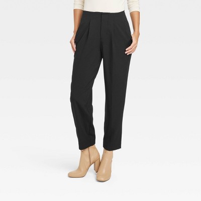 Women's High-Rise Relaxed Fit Tapered Ankle Trousers - A New Day™