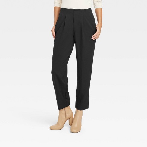 Women's High-rise Relaxed Fit Tapered Ankle Trousers - A New Day™ : Target