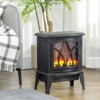 SEVOBAL Indoor Fireplaces Electric Wall-Mounted Fireplace Electric Fireplace Infrared Fireplace Heater for Indoor, Black, 14.4"*9.4"*18.1" - 2 of 4