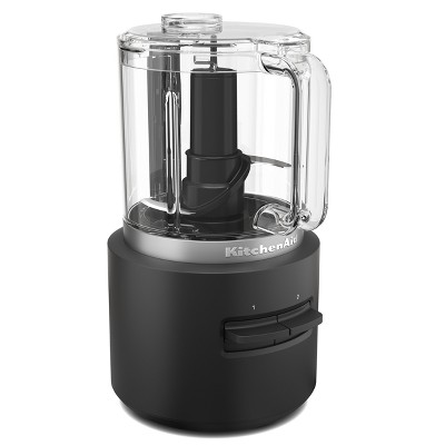 KitchenAid Grey Cordless 5-Cup Mini Food Chopper Processor +