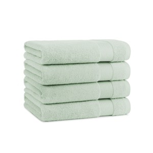 Host & Home Cotton Luxury Bath Towels (4 Pack), 27x54, Quick-Drying, Dobby Border - 1 of 4