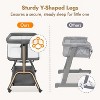 MYKKO Baby Bassinet, Bedside Bassinet for Baby with Four-Sided Breathable Mesh & Soft Mattress, Adjustable Bedside Sleeper - 3 of 4