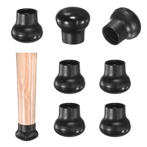 Unique Bargains Silicone Round Chair Leg Caps Floor Protectors 8 Pcs - 1 of 4