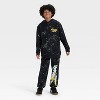 Boys' Pokémon Legendary Arceus Oversized Fleece Hooded Graphic Sweatshirt - Black - 4 of 4
