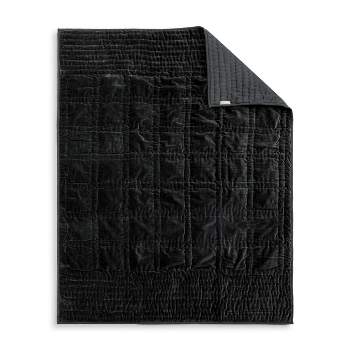DEMDACO Velvet Throw Blanket - Charcoal