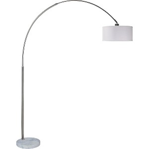 VYNXARIA 81" Tall White Single Arch Floor Lamp with Elegant Marble Base for Contemporary Home Decor - 1 of 4