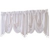 Kate Aurora Georgina Ultra Luxurious Raised Jacquard And Fringed Trimmed Austrian Window Valance - 3 of 3
