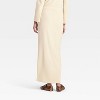 Women's High-Rise Brushed Ribbed Maxi Skirt - A New Day™ - 2 of 4