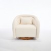 Upholstered Accent Chair with Arm 360-degree Swivel Barrel Accent Chair for Living Room, Bedroom,Office-Tanpinhause - 2 of 4