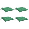 vidaXL Chair Cushion Non Slip Outdoor Patio Seat Cushion Pad Oxford Fabric - Green 19.7" x 19.7" x 2.8" 4-Pack - 3 of 4
