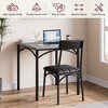 Dining Table Set for 2, Kitchen Table and Chairs for 2 with Upholstered Chairs, 3 Piece Dining Room Table Set - 3 of 4